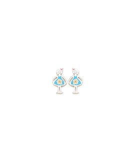 Agatha Ruiz de la Prada Agathitas Traje Azul Joia Brincos Menina 005AGT