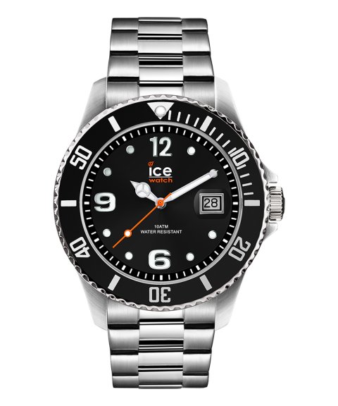 Ice Watch Steel L Black Silver Relógio Homem 016032 Ice Watch Steel L Black Silver Relógio Homem 016032