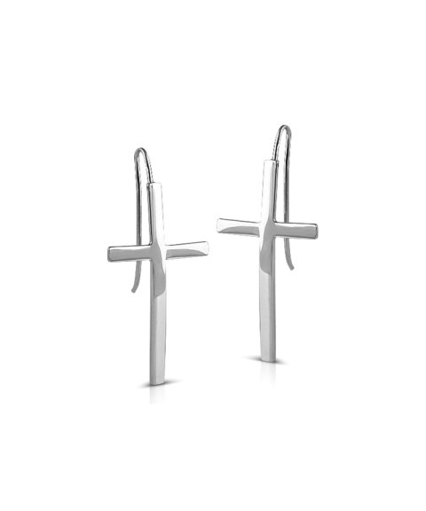 Fidda Cruces Joia Brincos Elegancce Mulher 02-E055RD