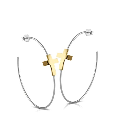 Fidda Cruces Joia Brincos Elegancce Mulher 02-E059BI Fidda Cruces Joia Brincos Elegancce Mulher 02-E059BI