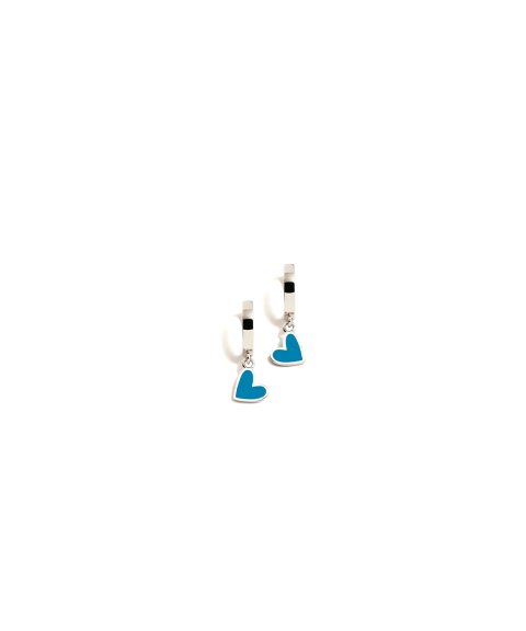 Agatha Ruiz de la Prada Superagatha Coração Azul Oceano Joia Brincos Menina 022HOP