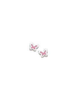 Agatha Ruiz de la Prada Mini Charms Rosca Borboleta Rosa Joia Brincos Menina 025MCH