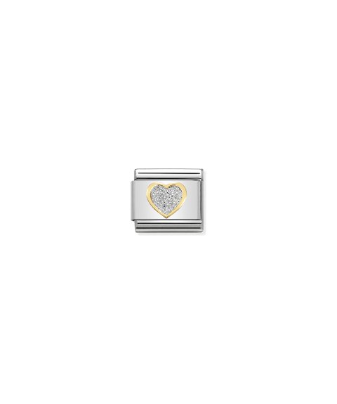 Nomination Composable Classic Glitter Heart Link 030220 02 Nomination Composable Classic Glitter Heart Link 030220 02