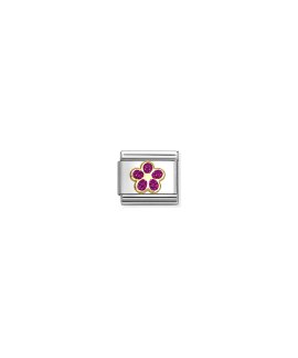 Nomination Composable Classic Flower Fucsia Glitter Link 030220/17