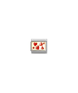 Nomination Composable Classic Red Hearts Link Mulher 030284 59