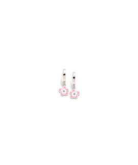 Agatha Ruiz de la Prada Diversiones Flor Rosa CZ Joia Brincos Menina 034DIV
