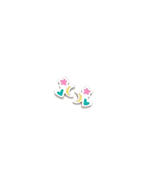 Agatha Ruiz de la Prada Mini Charms Rosca Trio Joia Brincos Menina 035MCH