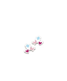 Agatha Ruiz de la Prada Mini Charms Rosca Trio Joia Brincos Menina 040MCH
