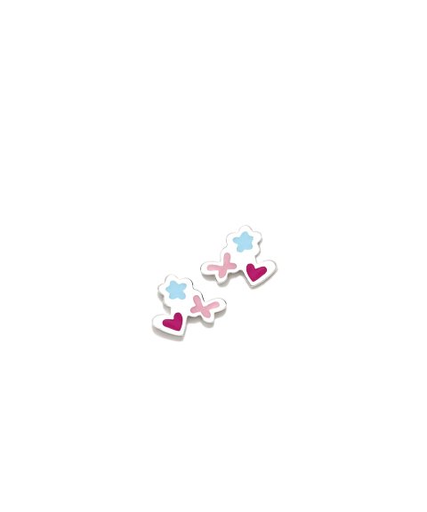 Agatha Ruiz de la Prada Mini Charms Rosca Trio Joia Brincos Menina 040MCH