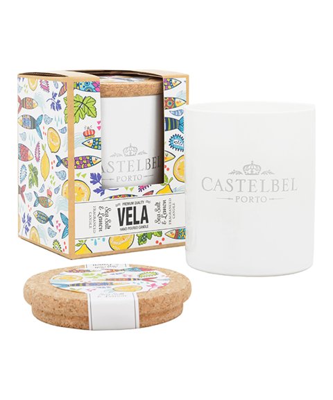 Castelbel Sardinha 190g Vela aromática Sais Marinhos e Limão Mulher 1-0074