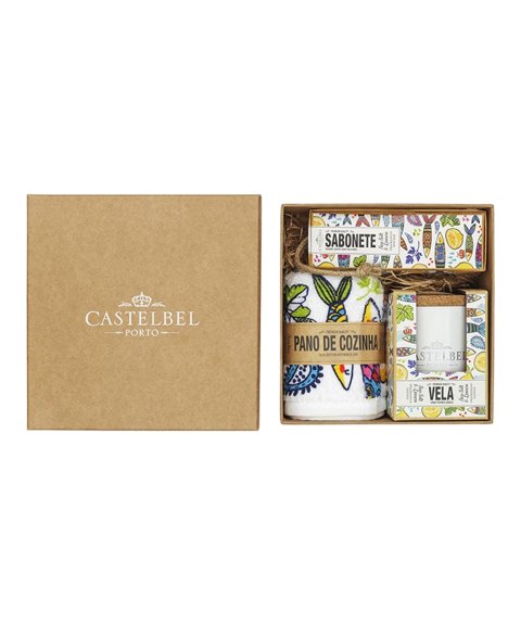 Castelbel Sardinha Set Sabonete Vela aromática Sais Marinhos e Limão Mulher 1-9063 Castelbel Sardinha Set Sabonete Vela aromática Sais Marinhos e Limão Mulher 1-9063