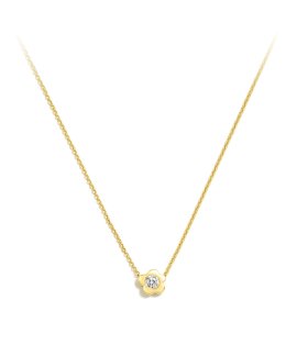 Agatha Ruiz de la Prada Gaga Dorada Flor Joia Colar Menina 110GAG