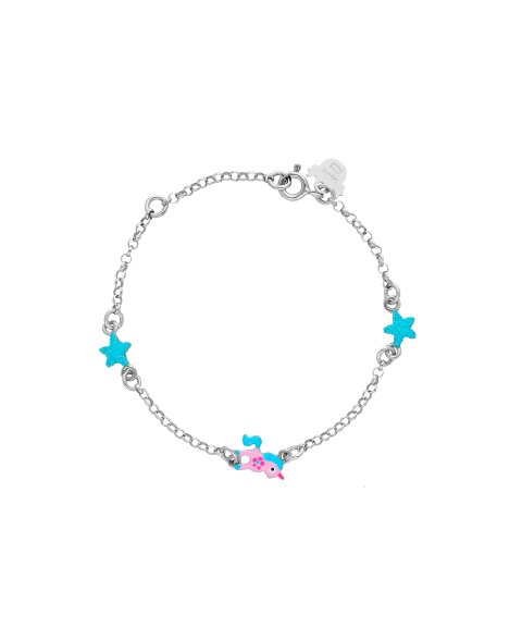 La Petra Unicórnio e Estrelas Joia Pulseira Menina 11142U La Petra Unicórnio e Estrelas Joia Pulseira Menina 11142U