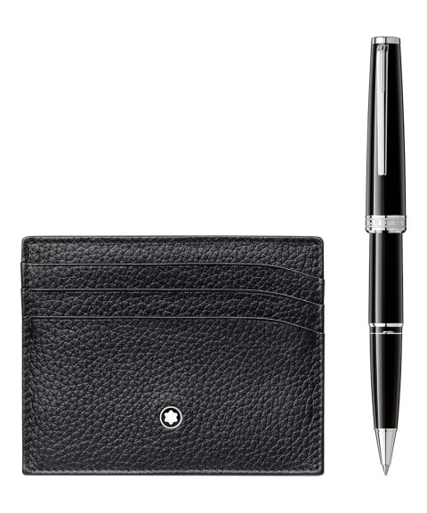 Montblanc Pix and Meisterstuck 6cc Set Rollerball Porta-Cartões Visita Homem 117088 Montblanc Pix and Meisterstuck 6cc Set Rollerball Porta-Cartões Visita Homem 117088