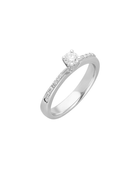 Encantus Romance Solitaire Joia Anel Ouro 19.2K e Diamantes Mulher 1206202