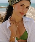 Mesh Fish Joia Colar Mulher 1254004D