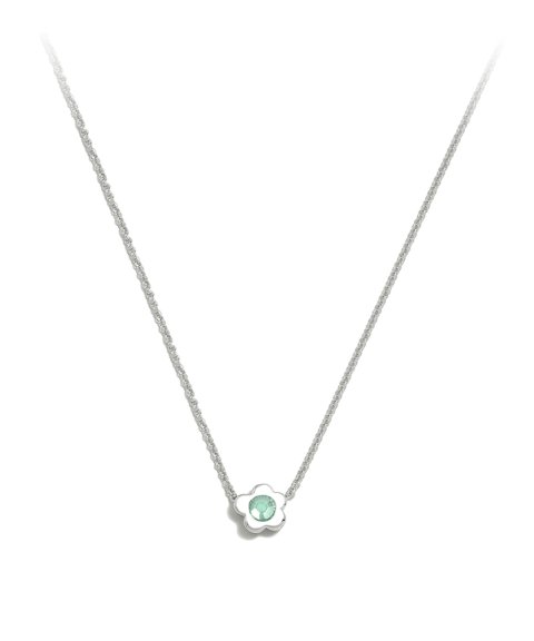 Agatha Ruiz de la Prada Gaga Color Flor CZ Água Joia Colar Menina 130GAG