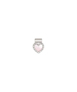 Nomination Seimia Heart Pink Mother of Pearl Pendente Pulseira Pendente Colar Mulher 148826 012