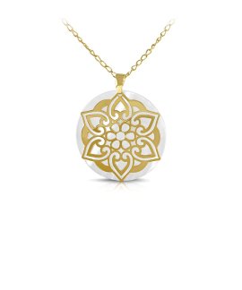 Fidda Bianca Joia Pendente Colar Elegancce Mulher 15-P01N18CH