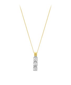 DonaZinda Cascata Joia Colar Ouro 19.2K e Diamantes Mulher 151057710TJ