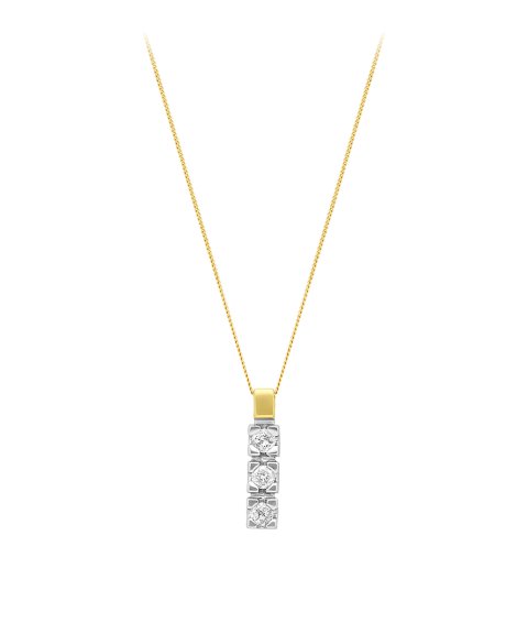 DonaZinda Cascata Joia Colar Ouro 19.2K e Diamantes Mulher 151057710TJ