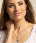 Thomas Sabo Sun With Turquoise Stone Joia Charm Mulher 1535-404-17 Thomas Sabo Sun With Turquoise Stone Joia Charm Mulher 1535-404-17