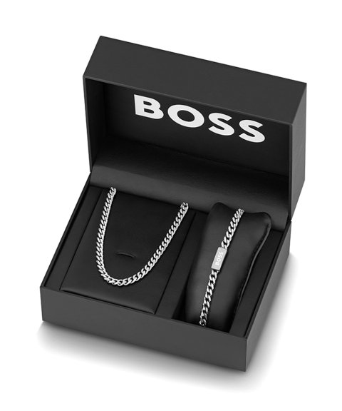 Boss Chain for Him Joia Colar Pulseira Set Homem 1570197