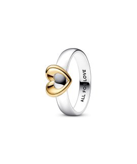 Pandora Radiant Sliding Heart Joia Anel Mulher 162504C00