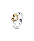 Pandora Radiant Sliding Heart Joia Anel Mulher 162504C00