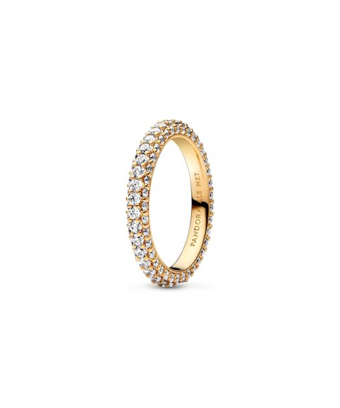 Pandora Shine Timeless Pavé Single-row Joia Anel Mulher 162627C01