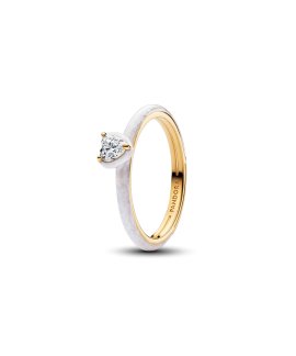 Pandora ME White Chakra Heart Joia Anel Mulher 163088C01
