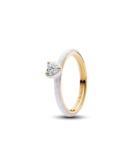 Pandora ME White Chakra Heart Joia Anel Mulher 163088C01 Pandora ME White Chakra Heart Joia Anel Mulher 163088C01