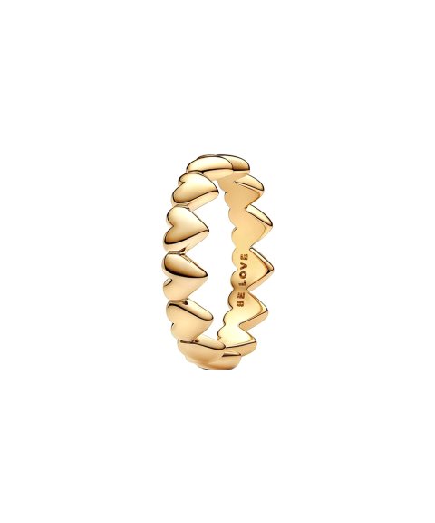 Pandora Row of Hearts Joia Anel Mulher 163427C00
