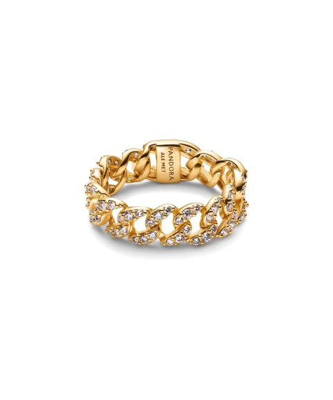 Pandora Pavé Cuban Chain Joia Anel Mulher 163557C01