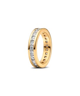 Pandora Eternity Channel Ring Joia Anel Mulher 163797C01
