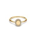 Pandora Engravable Oval Halo Joia Anel Mulher 163800C01