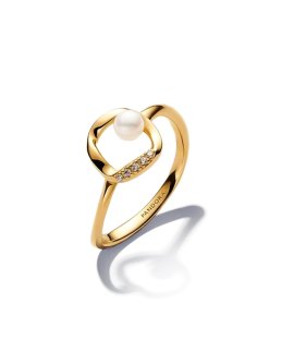 Pandora Essence Organically Shaped Pavé Circle Joia Anel Mulher 163831C01