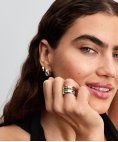 Pandora Essence Rippled Wide Band Joia Anel Aliança Mulher 163886C00