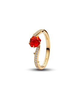 Pandora Disney Beauty and the Beast Rose Joia Anel Mulher 163984C01