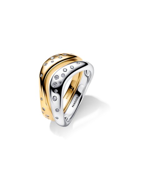 Pandora Essence Organically Shaped Joia Anel Set Mulher 164674C01