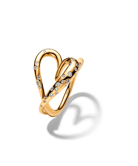 Pandora Essence Organically Shaped Heart Joia Anel Mulher 164675C01