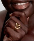 Pandora Essence Organically Shaped Heart Joia Anel Mulher 164675C01