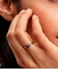 Pandora Disney The Nightmare Before Christmas Sally Purple Heart Joia Anel Mulher 164734C01