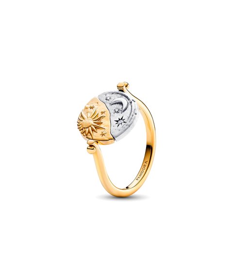 Pandora Talisman Sun and Moon Reversible Medallion Joia Anel Mulher 164810C01