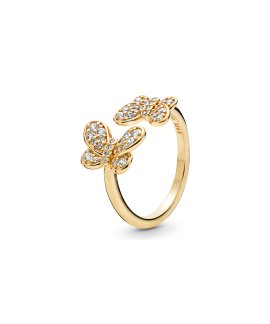 Pandora Shine Dazzling Butterflies Joia Anel Mulher 167913CZ