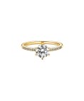 Pandora Clear Sparkling Crown Solitaire Joia Anel Mulher 168289C01