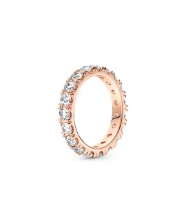 Pandora Rose Sparkling Row Eternity Joia Anel Mulher 180050C01