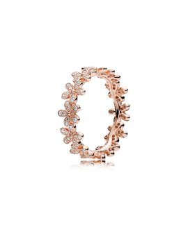 Pandora Rose Dazzling Daisy Band Joia Anel Mulher 180934CZ