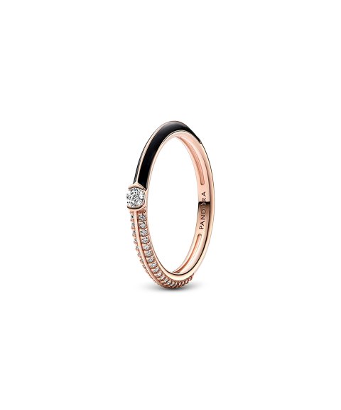 Pandora ME Pavé and Black Dual Joia Anel Mulher 182528C01 Pandora ME Pavé and Black Dual Joia Anel Mulher 182528C01