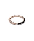 Pandora ME Pavé and Black Dual Joia Anel Mulher 182528C01